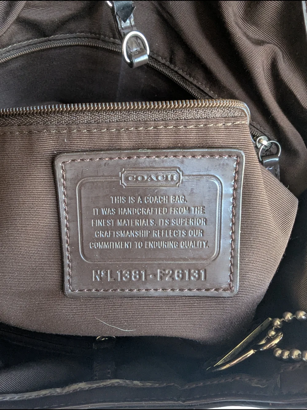 Coach Signature Stripe Devin Shoulder Tote Bag